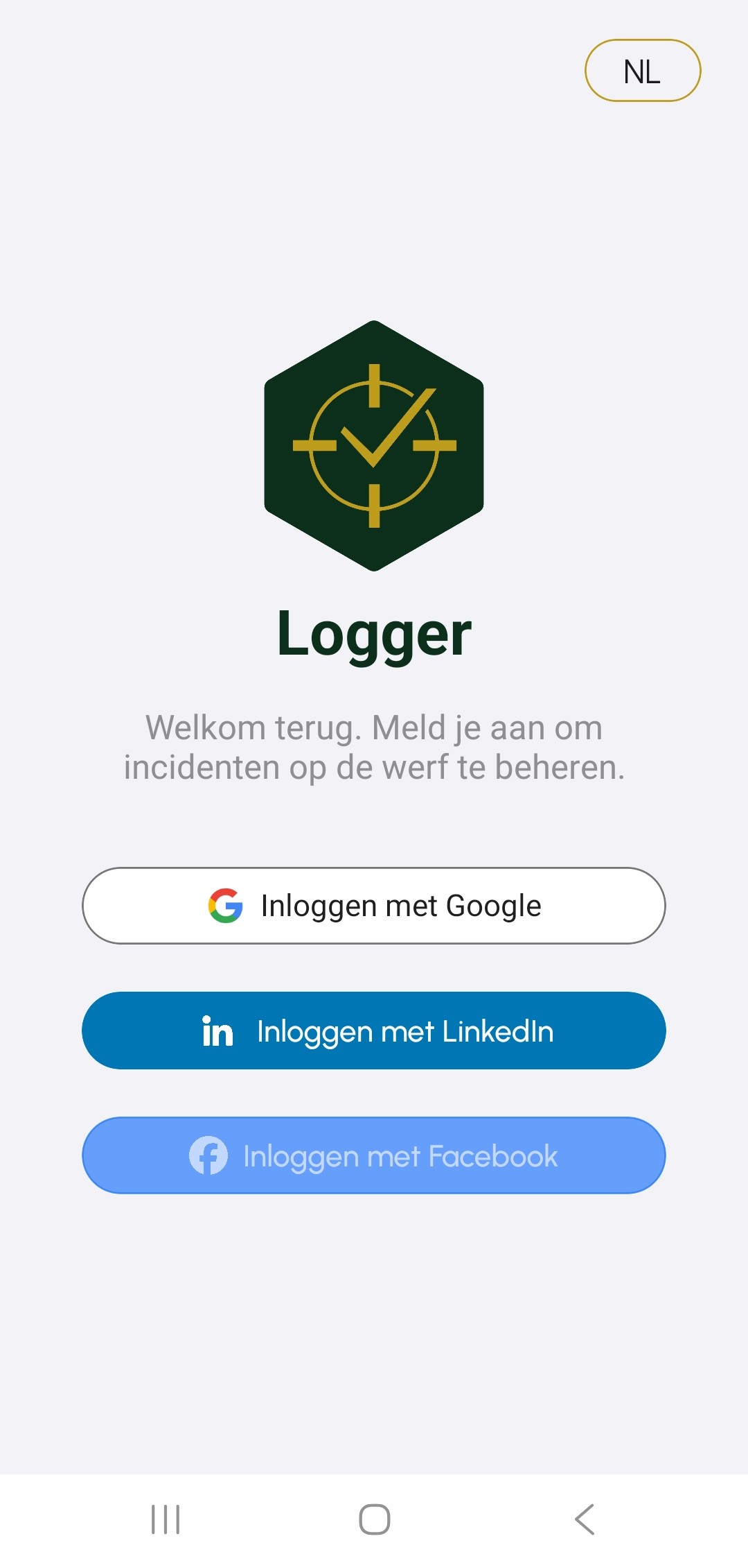 Loginscherm